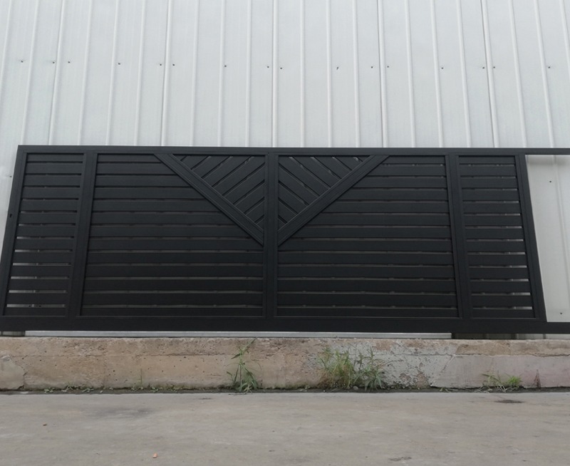 Modern Fencing designer sliding gate