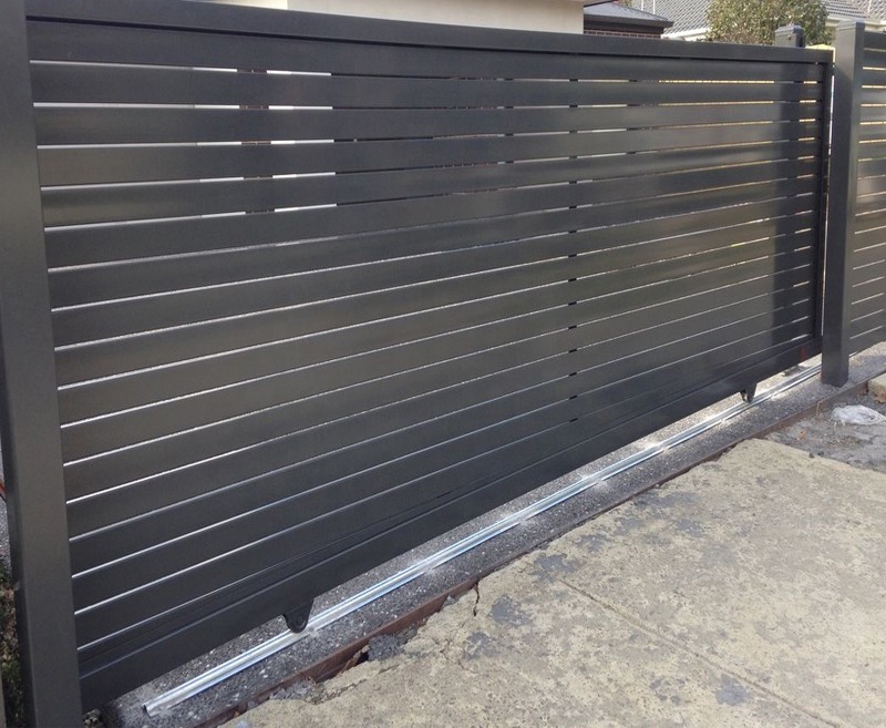 Modern Fencing Slate Gate